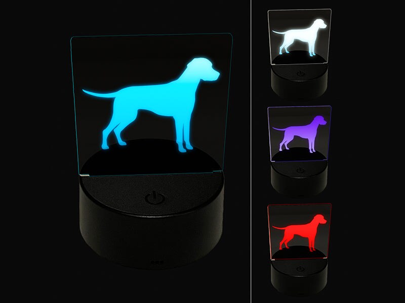 Dalmatian Dog Solid 3D Illusion LED Night Light Sign Nightstand Desk Lamp