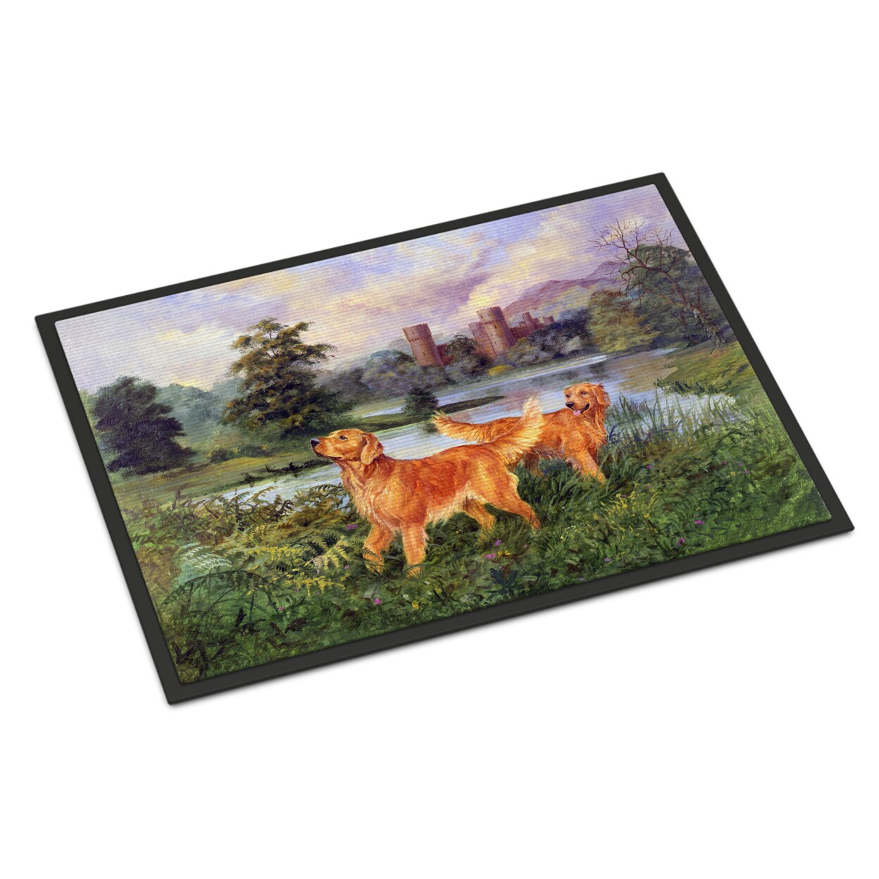 Caroline's Treasures 24 in x 36 in Golden Retriever Door Mat Indoor/Outdoor