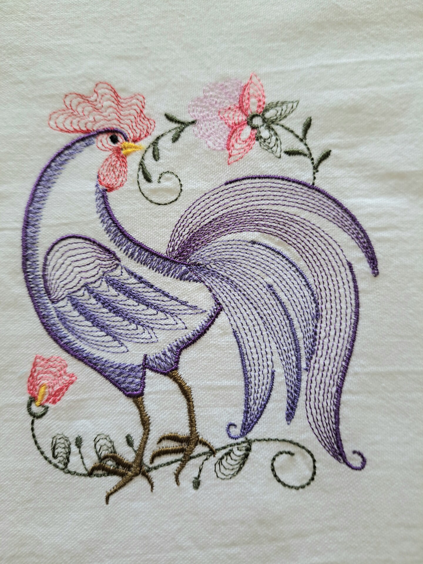 Rooster Tea Towel Set of 2