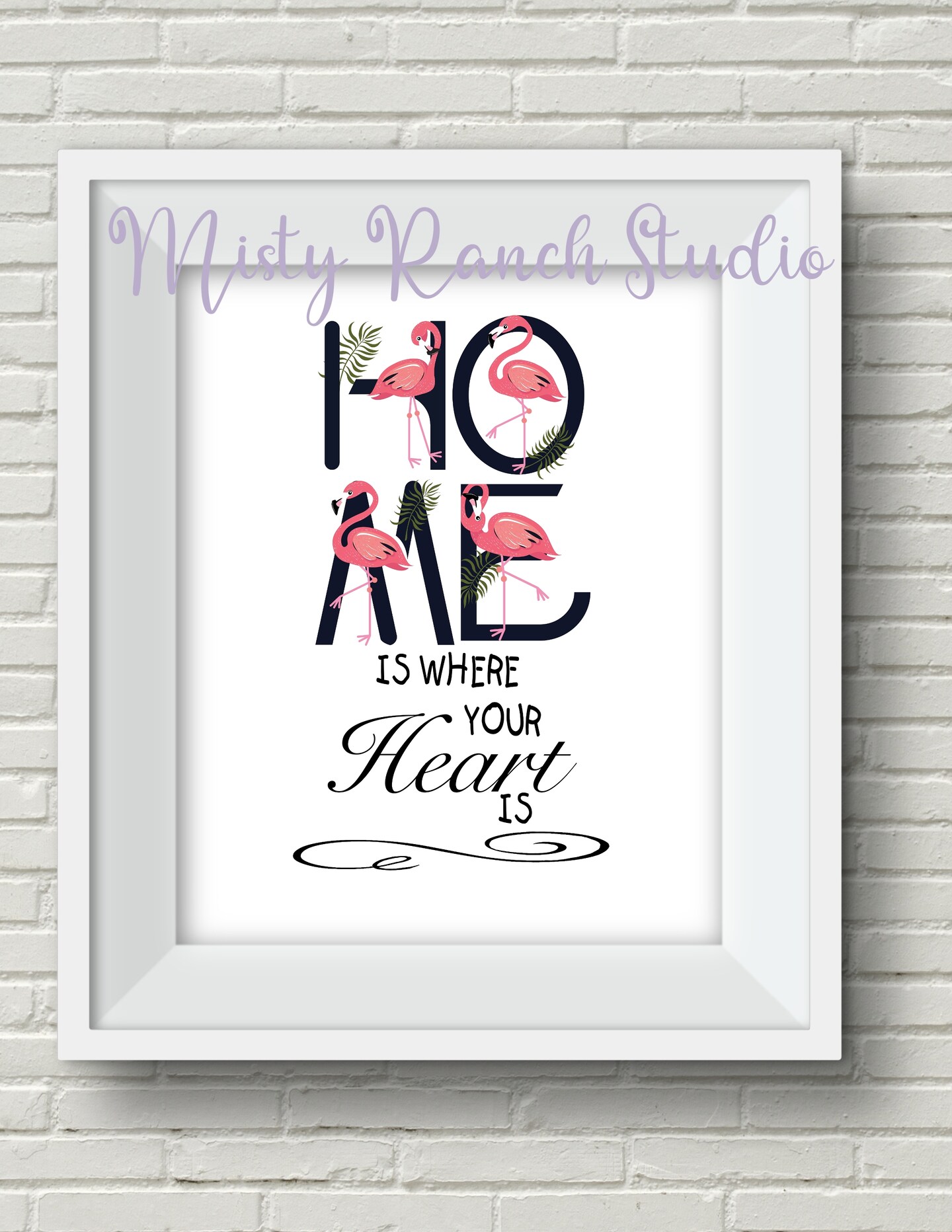 UNFRAMED Pink Flamingo \, image size:835x1080