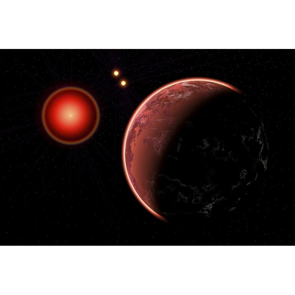 Posterazzi Proxima b planet orbiting the Proxima Centauri red dwarf ...