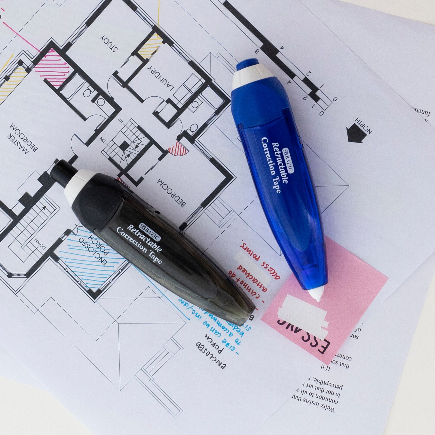 BAZIC Correction Tape Retractable 5 mm x 196&#x22;