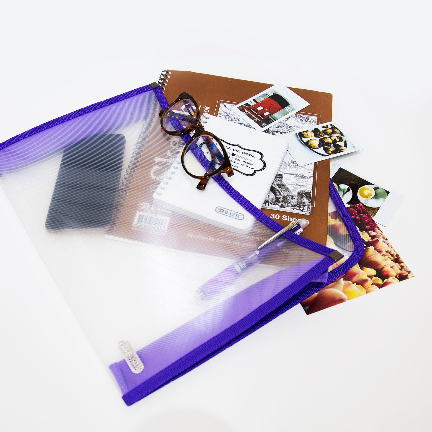 BAZIC Document Holder V-Flap Clear A4/Letter Size