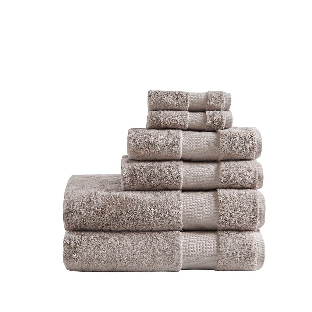 Gracie Mills Thalia 6-Piece 600Gsm Turkish Cotton Bath Towel Set Grace-9567