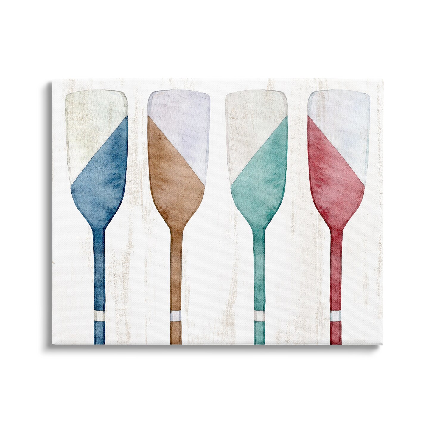 Stupell Industries Rustic Boat Oars Canvas Wall Art