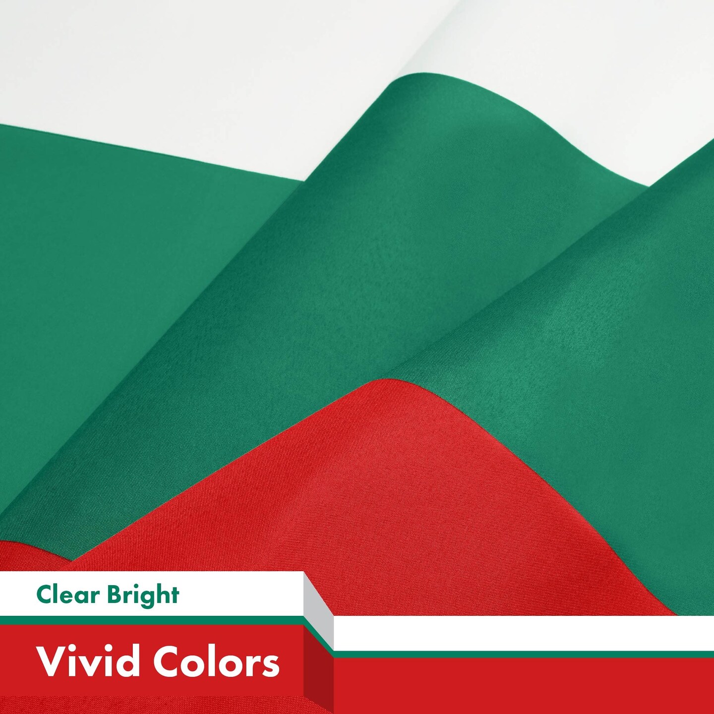 G128 5 Pack: Bulgaria Flag | 3x5 Ft | LiteWeave Pro Series Printed 150D Polyester | Country Flag, Indoor/Outdoor, Vibrant Colors, Brass Grommets, Thicker and More Durable Than 100D 75D Polyester