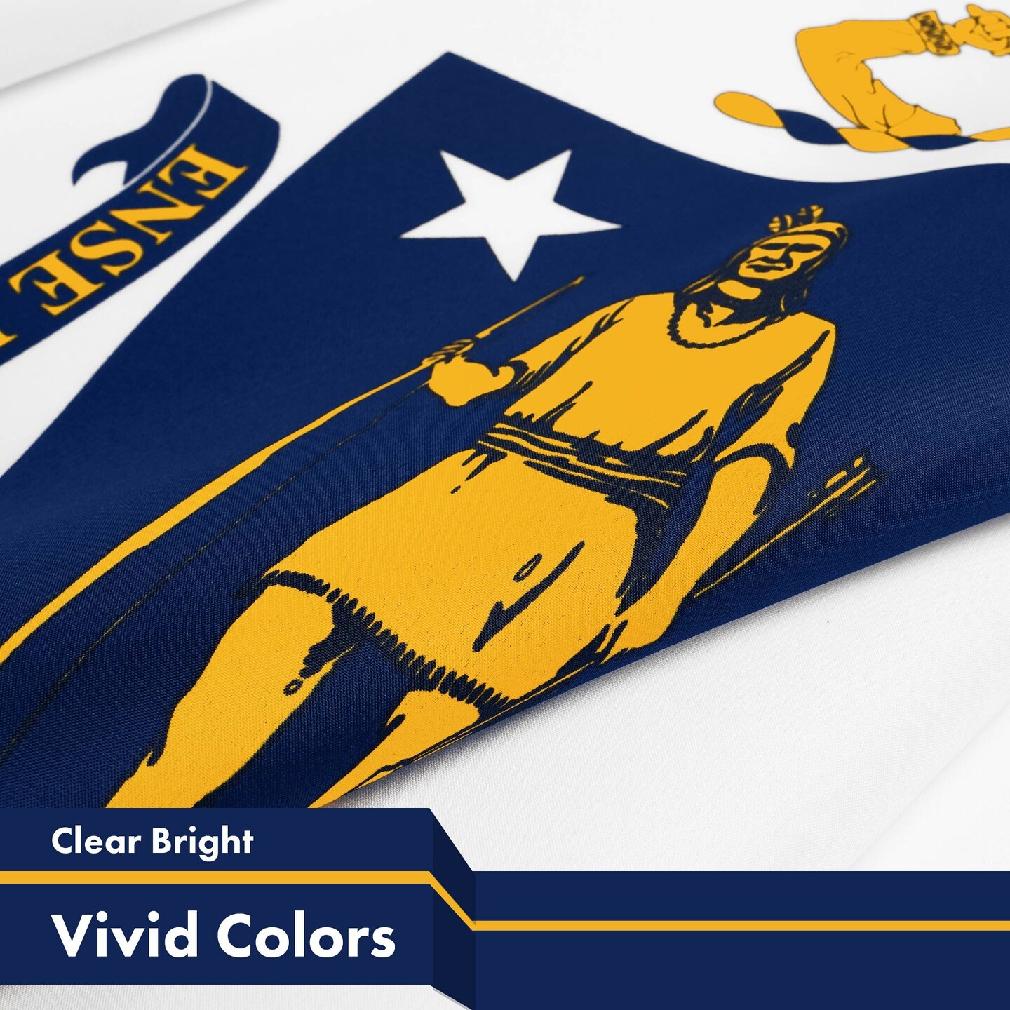 G128 2 Pack: Massachusetts MA State Flag | 3x5 Ft | Printed 150D Polyester - Indoor/Outdoor, Vibrant Colors, Brass Grommets, Quality Polyester, Much Thicker More Durable Than 100D 75D Polyester