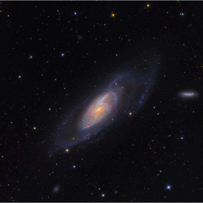 Spiral Galaxy Messier 106 Poster Print By Ken Crawford/Stocktrek Images