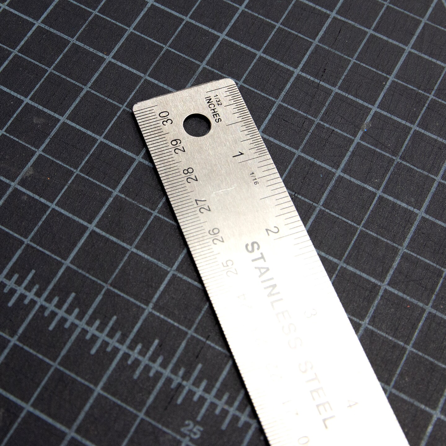 BAZIC Stainless Steel Ruler w/ Non Skid Back 12&#x22; (30cm)