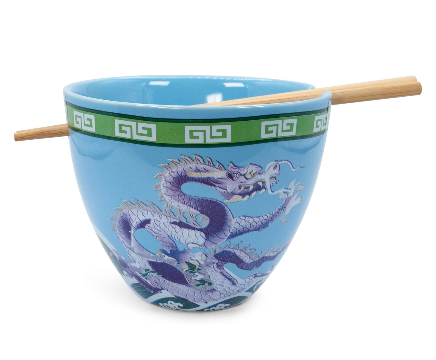 Bowl Bop Blue Dragons Japanese Dinnerware Set | 16-Ounce Ramen Bowl ...