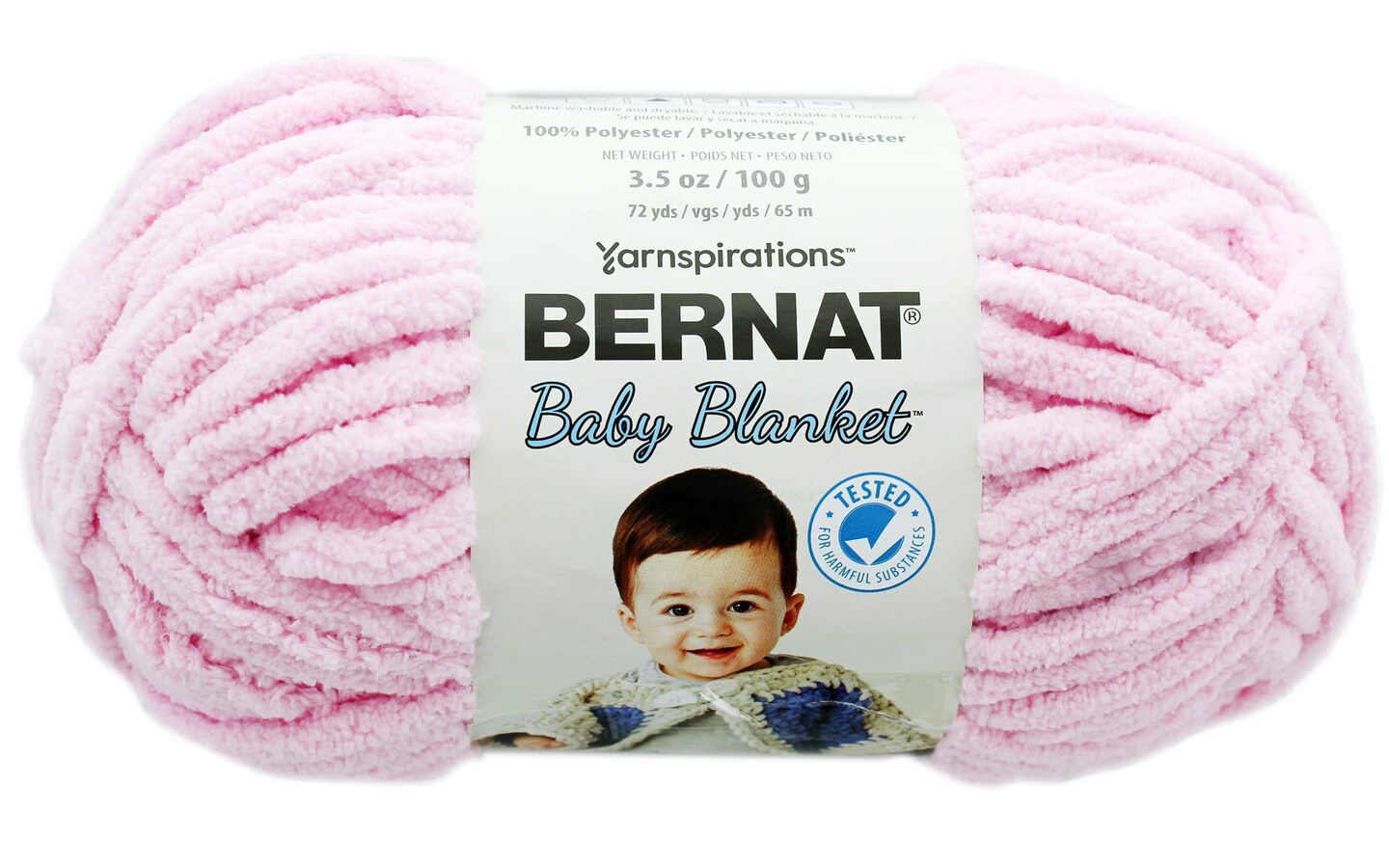 Bernat Baby Blanket Yarn (03200) Baby Pink