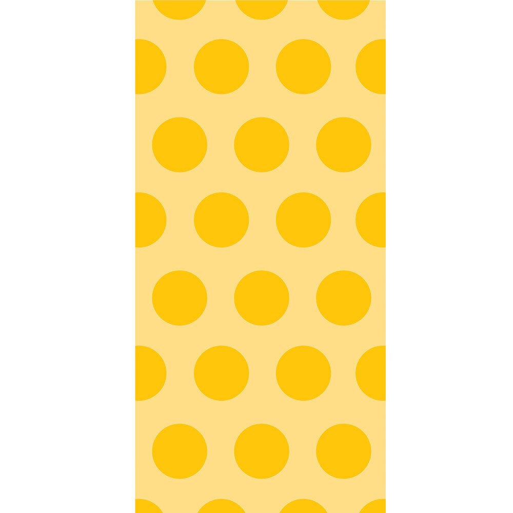 Party Central Club Pack of 240 Yellow Two-Tone Polka Dot Printed Party Cello Bags 14.5&#x201D;