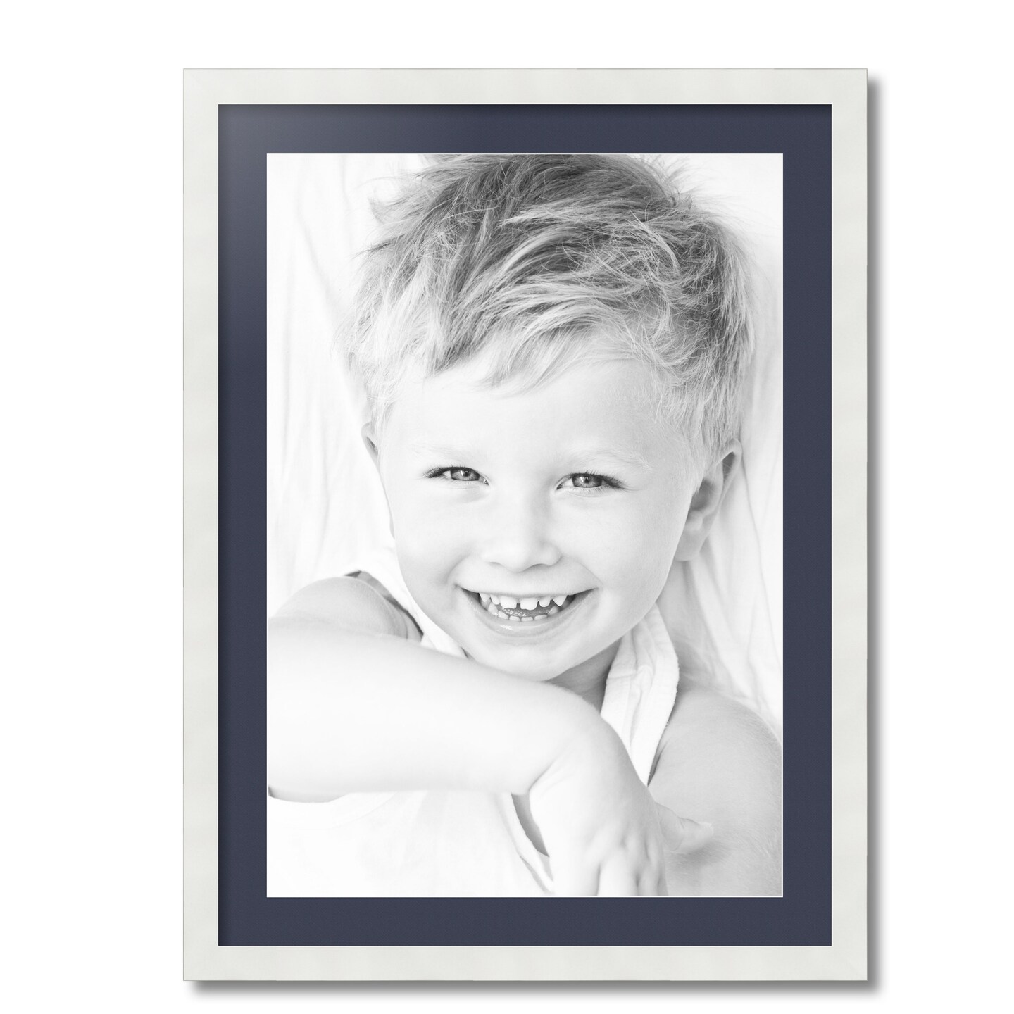 ArtToFrames 22x30" Matted Picture Frame with 18x26" Single Mat Photo Opening Framed in 1.25" White and 2" Mat (FWM-3966-22x30)