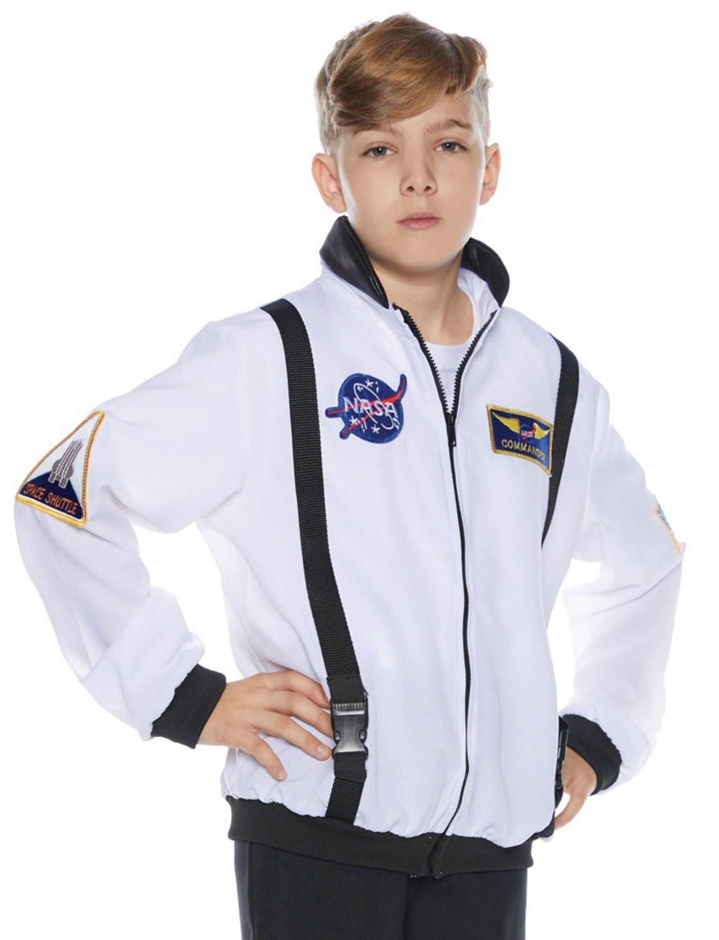 The Costume Center White and Black Astro Jacket Unisex Children Costume - Small