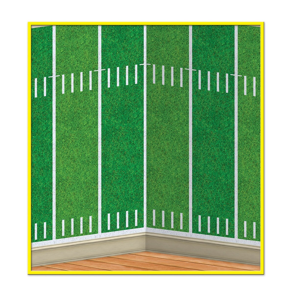 Party Central Pack of 6 Green Football Field Photo Backdrop Wall Decor 30'