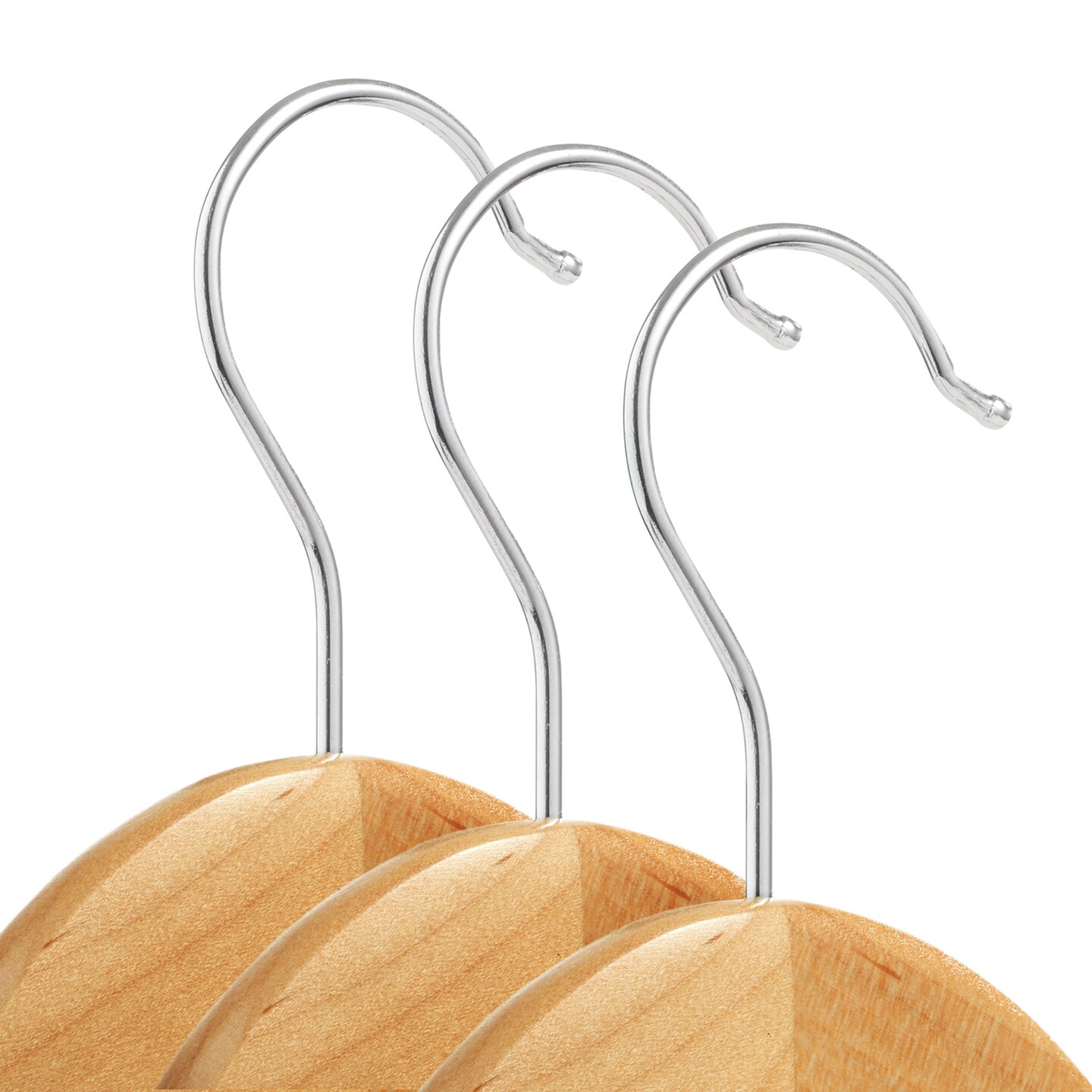 Casafield - 40 Wooden Suit Hangers - Premium Lotus Wood with Notches & Chrome Swivel Hook for Dress Clothes, Coats, Jackets, Pants, Shirts, Skirts