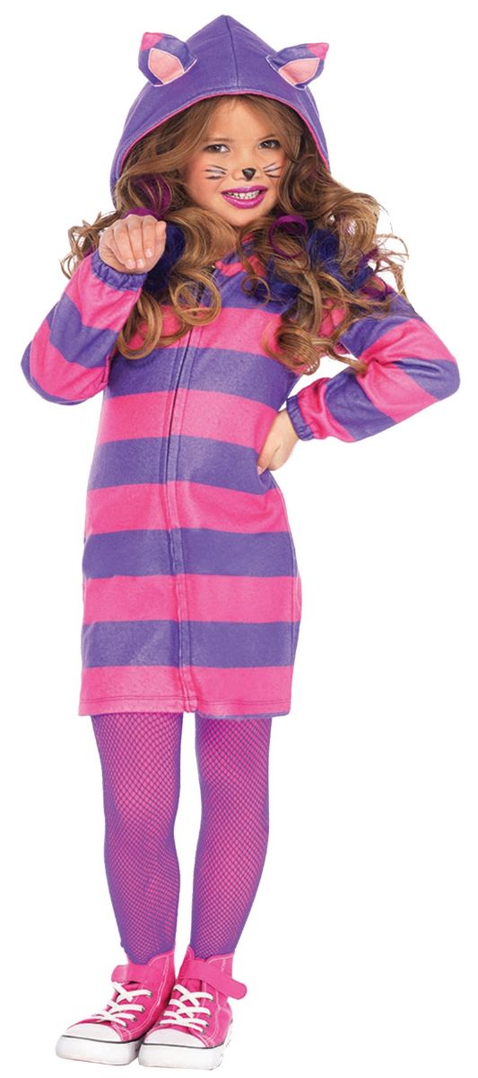 The Costume Center Purple and Pink Cheshire Cat Cozy Girl Child Halloween Costume - Large
