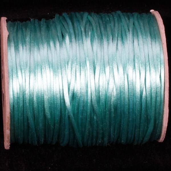 The Ribbon People Turquoise Blue Solid Satin Cording Craft Ribbon 0.25&#x22; x 144 Yards