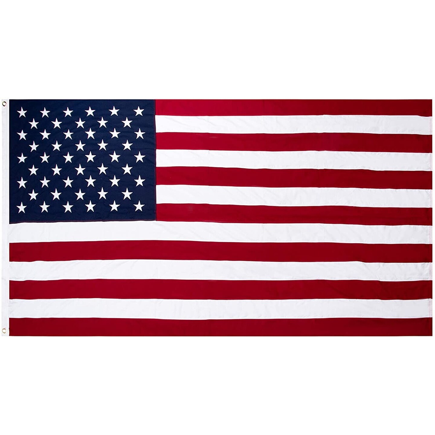 5x9.5 American Casket Flag with Embroidered Stars for United States Veteran Burial, Memorial Service, Patriotic Decor