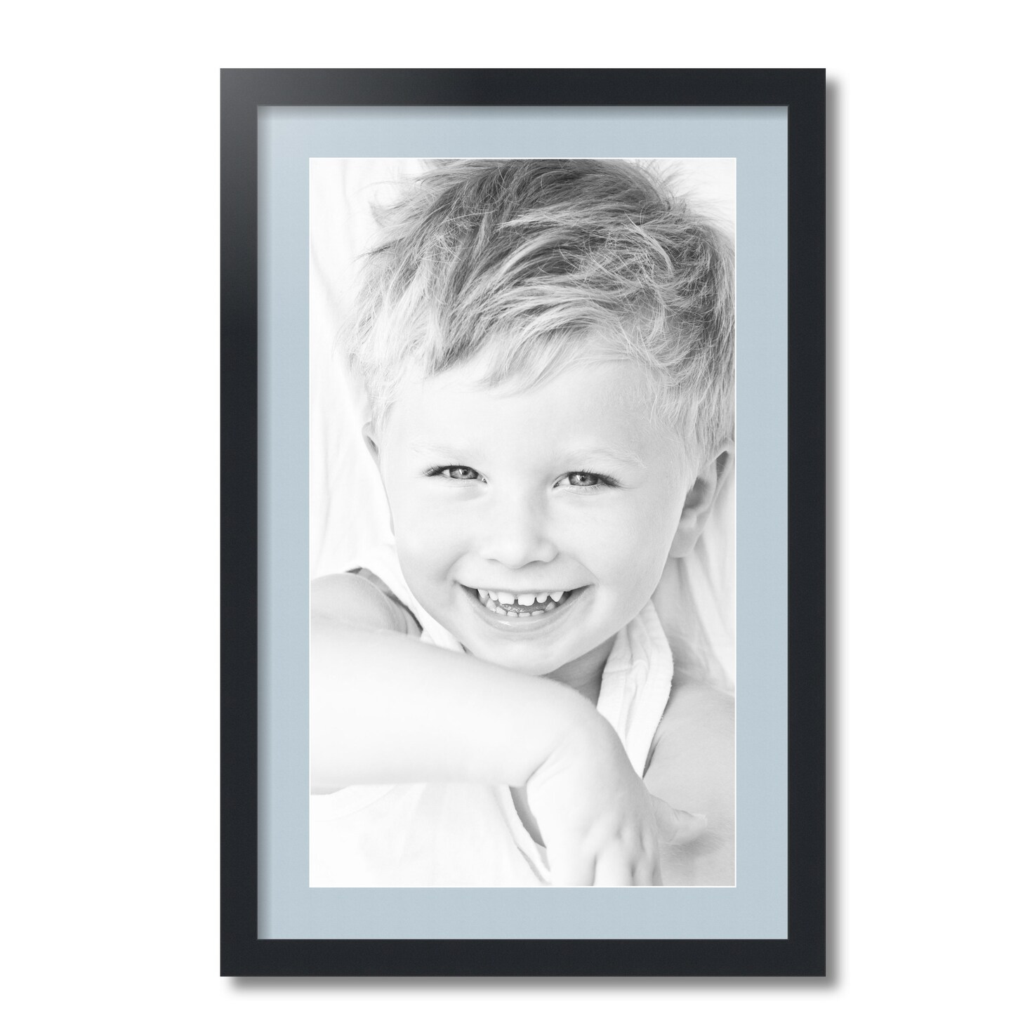 ArtToFrames 18x28" Matted Picture Frame with 14x24" Single Mat Photo Opening Framed in 1.25" Black and 2" Mat (FWM-3926-18x28)