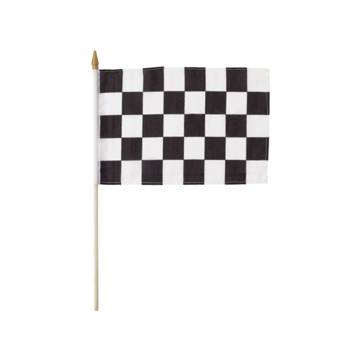 Party Central Club Pack of 12 Black and White Checkered Race Flags 12&#x22;