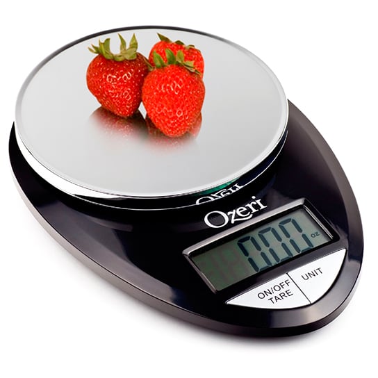 Ozeri Pro Digital Kitchen Food Scale Black 12 Lbs Capacity Precision Tare