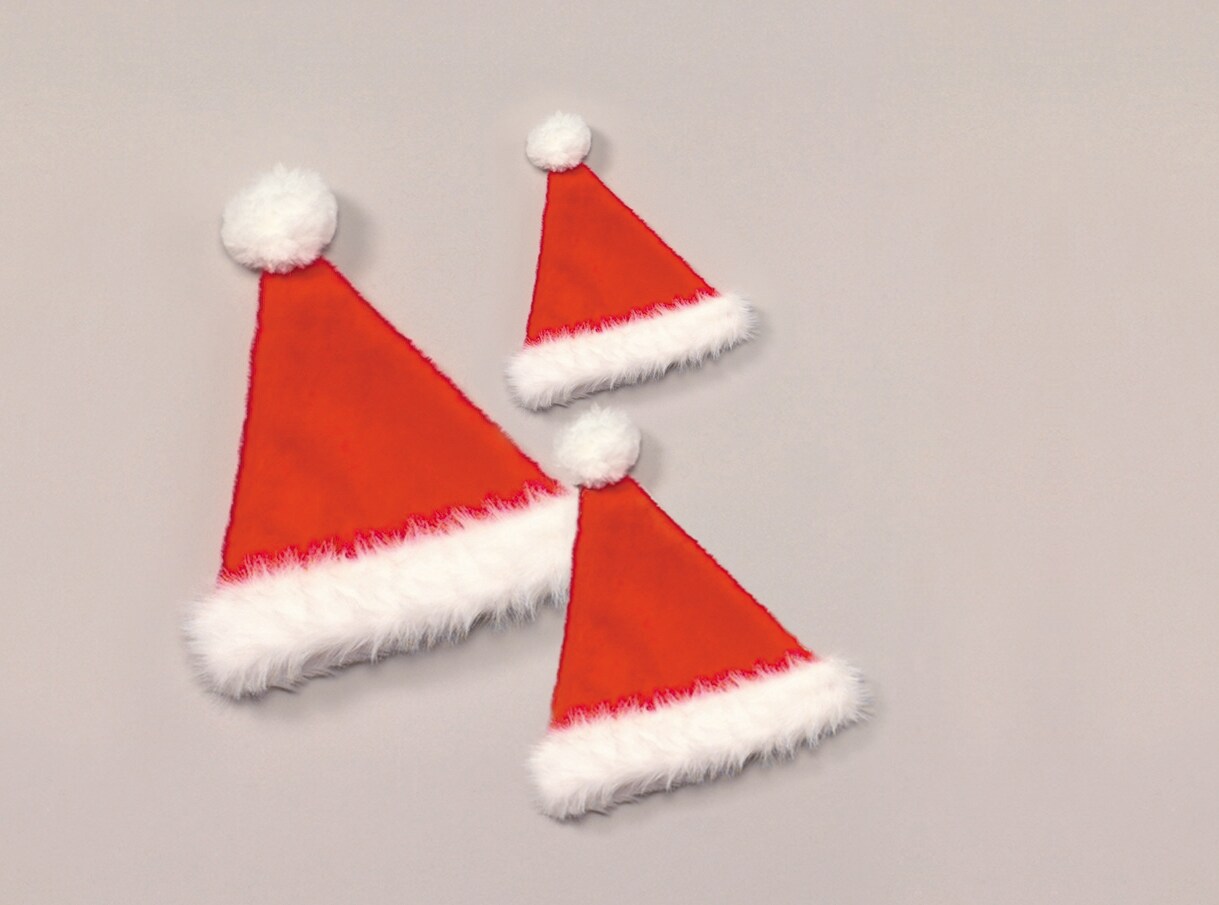 The Costume Center 7” Red and White Christmas Santa Hat – Infant Size