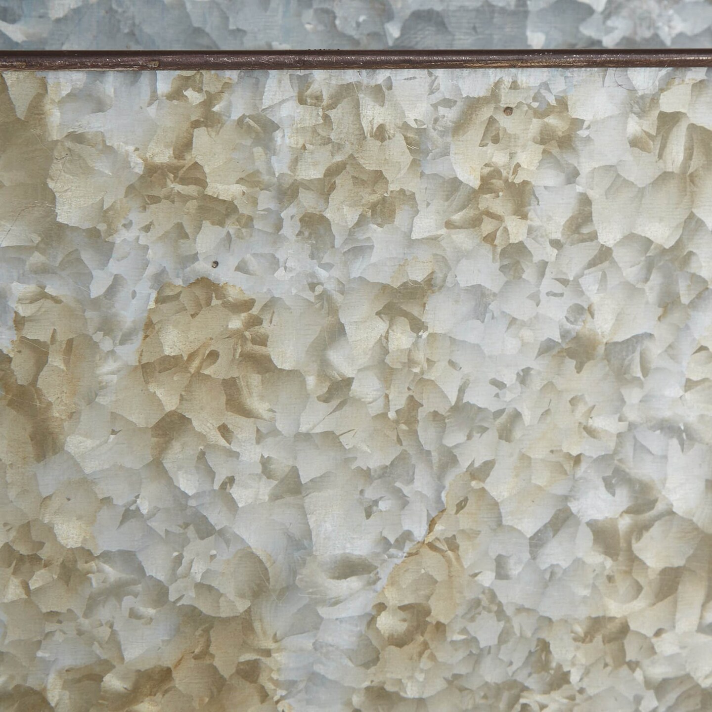 Accent Plus Home Decorative Half-Circle Galvanized Metal Wall Planter