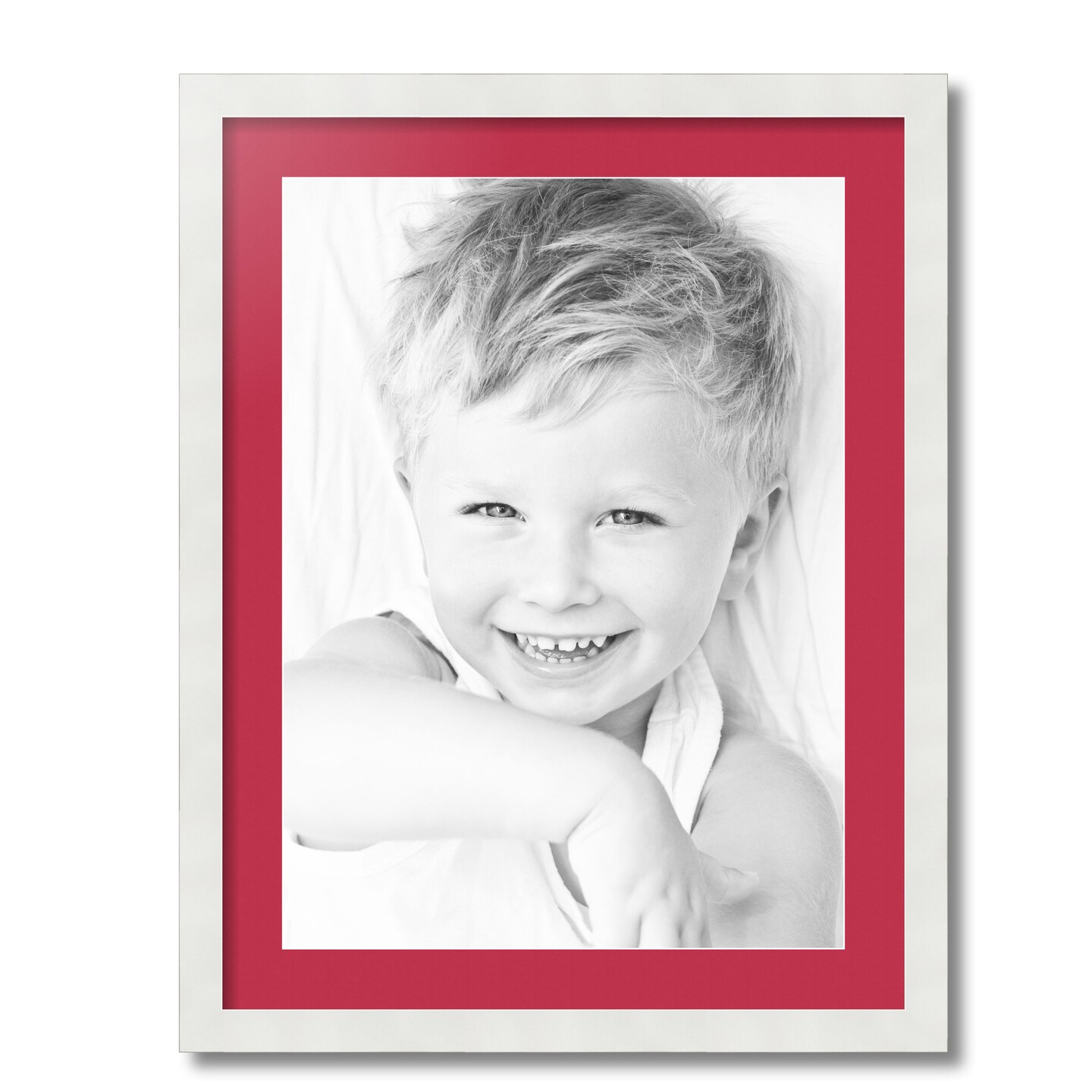 ArtToFrames 20x26" Matted Picture Frame with 16x22" Single Mat Photo Opening Framed in 1.25" White and 2" Mat (FWM-3966-20x26)