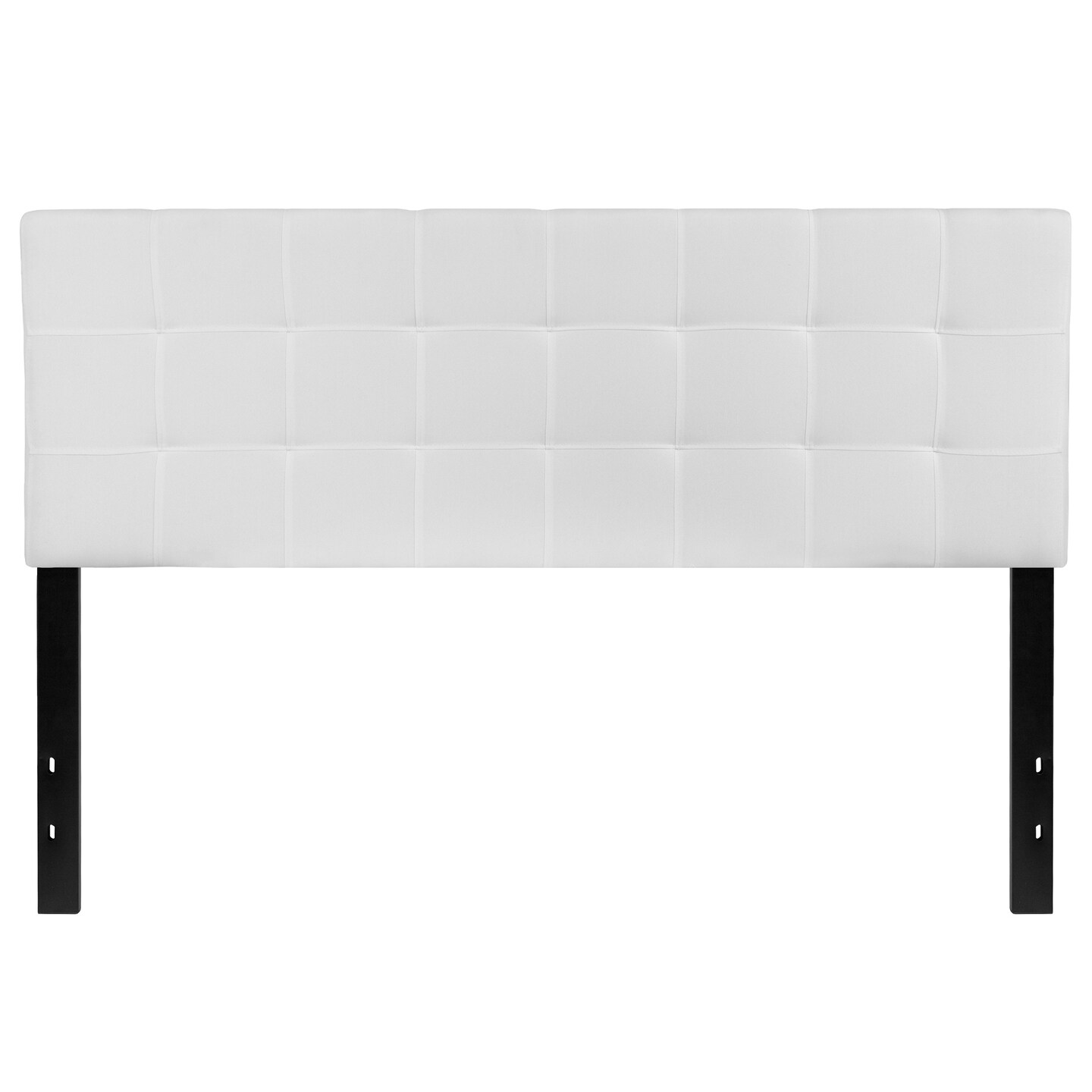 Flash Furniture 61.5&#x22; White and Black Bedford Tufted Upholstered Queen Size Headboard