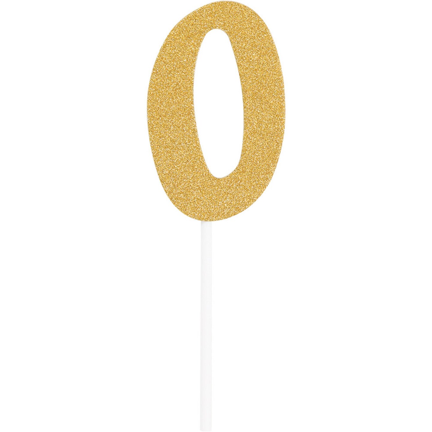 Party Central Club Pack of 12 Glittered Gold Party Decorating Cake Dessert Toppers 6&#x22;