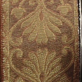 The Ribbon People Brown Metallic Brocade Wired Craft Ribbon 2.5&#x22; x 20 Yards