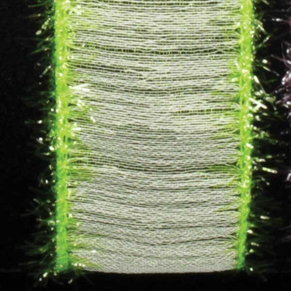 The Ribbon People White and Green Bridge Wired Craft Ribbon 1.5&#x22; x 40 Yards