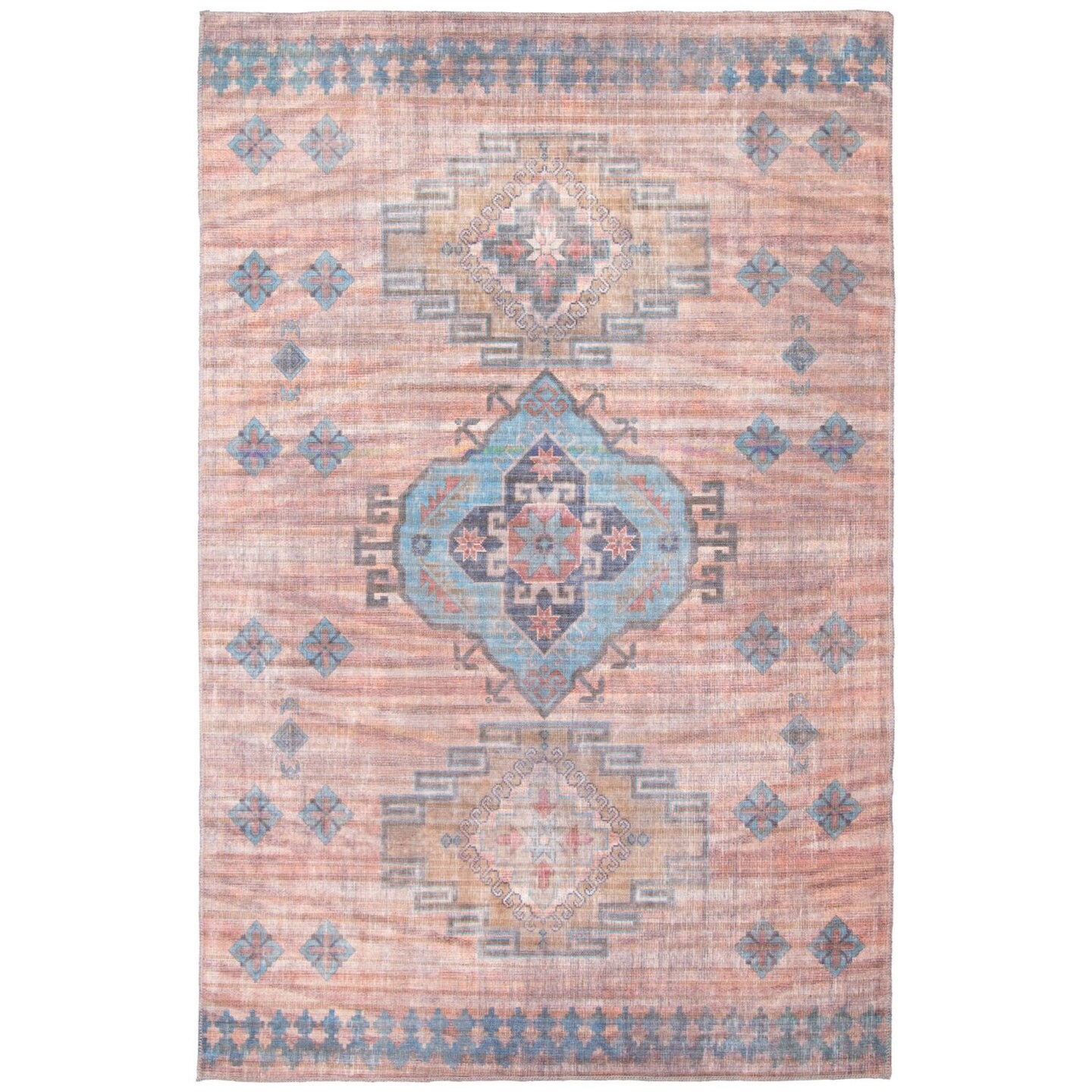 Chaudhary Living Geometric Medallion Area Throw Rug - Orange - 10&#x27; x 7.5&#x27;