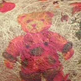 The Ribbon People Pink and White Antique Teddy Semi Sheer Wired Craft Ribbon 2.5&#x22; x 20 Yards