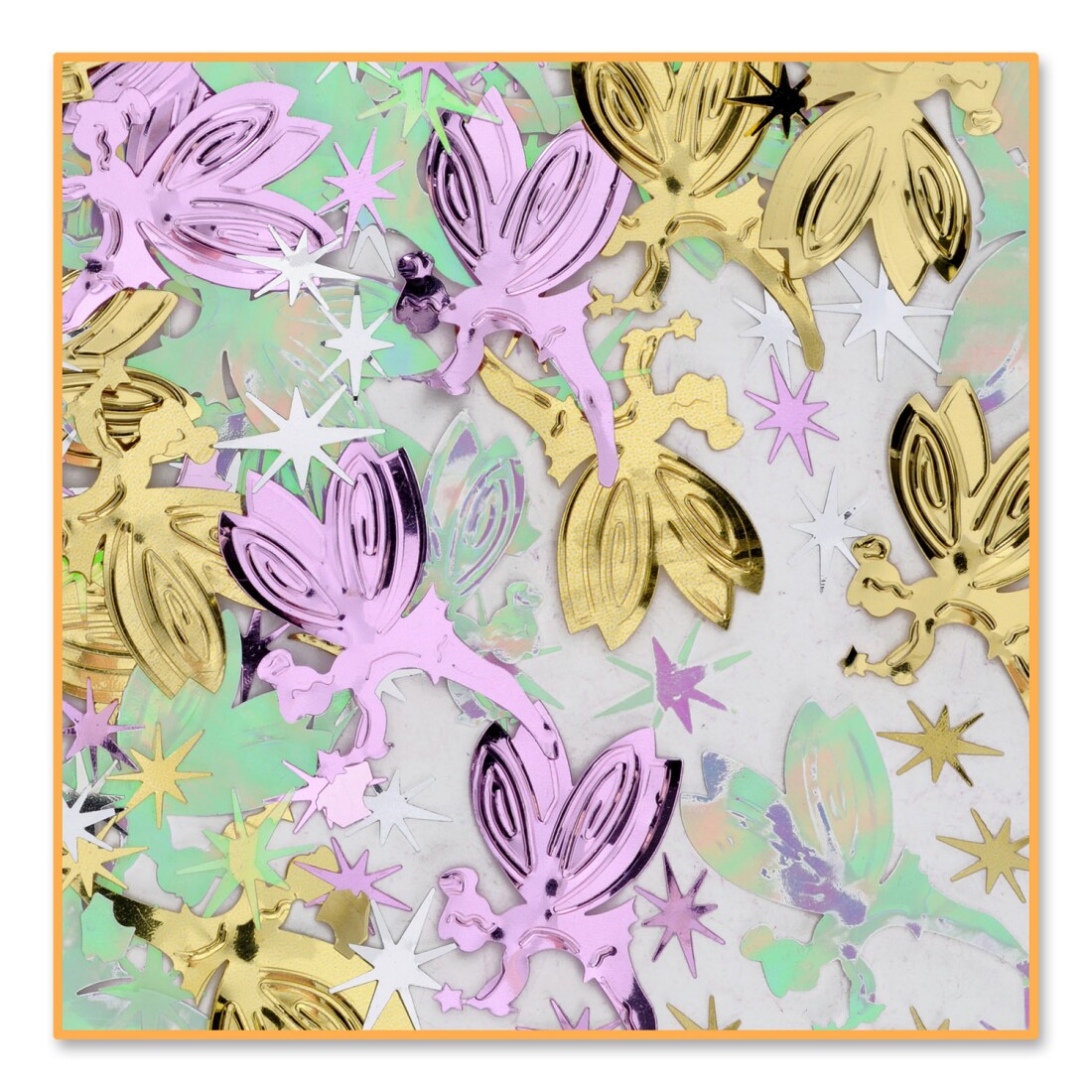 Beistle Pack of 6 Multicolor Fairy Magic Confetti Bags 0.5 oz.