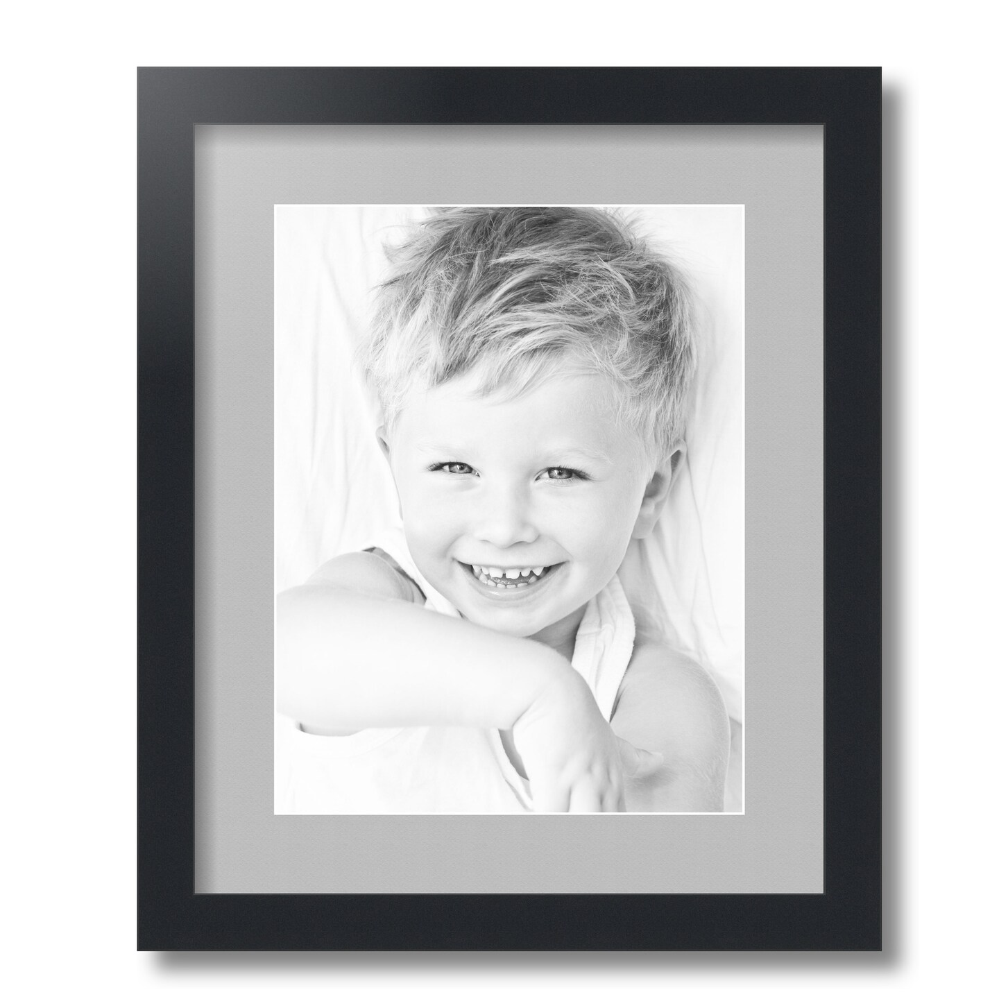 ArtToFrames 14x17" Matted Picture Frame with 10x13" Single Mat Photo Opening Framed in 1.25" Black and 2" Mat (FWM-3926-14x17)