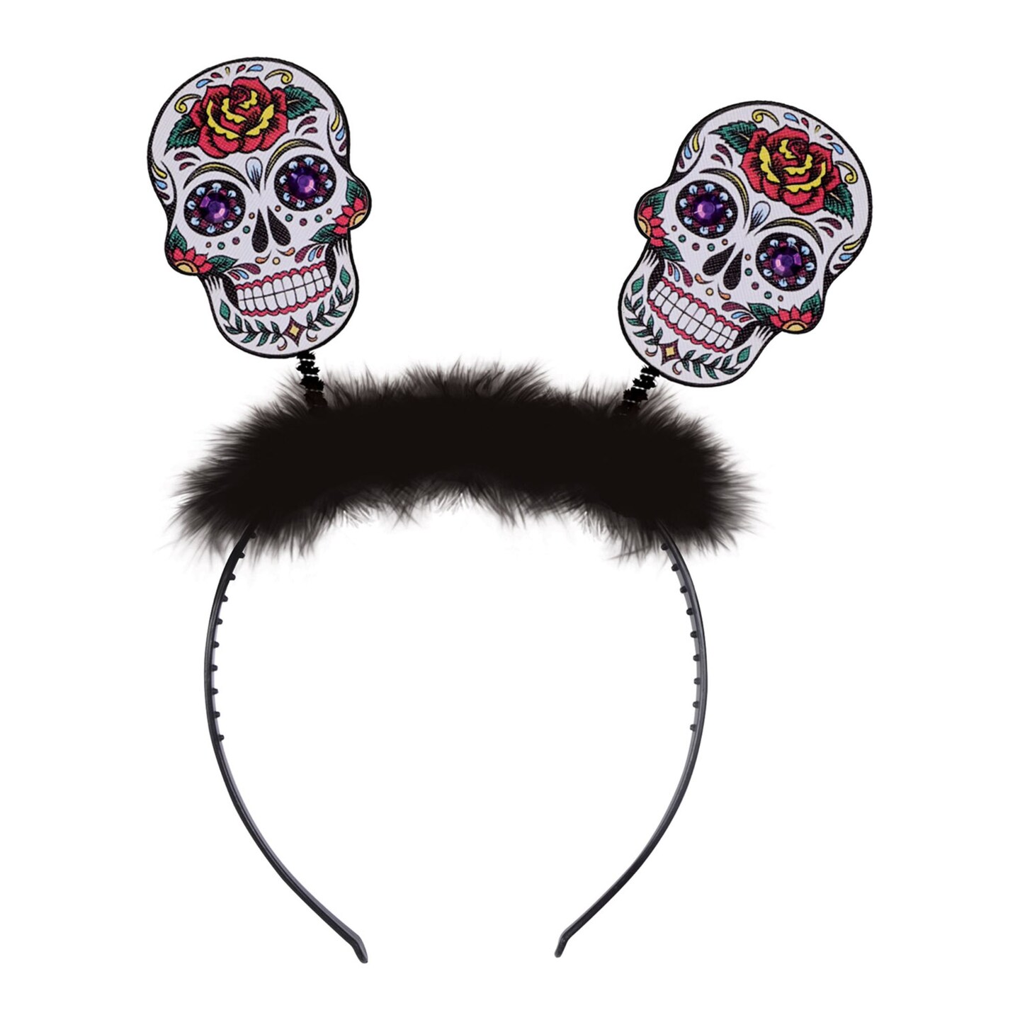Beistle Day of the Dead Sugar Skull Boppers Headband - One Size