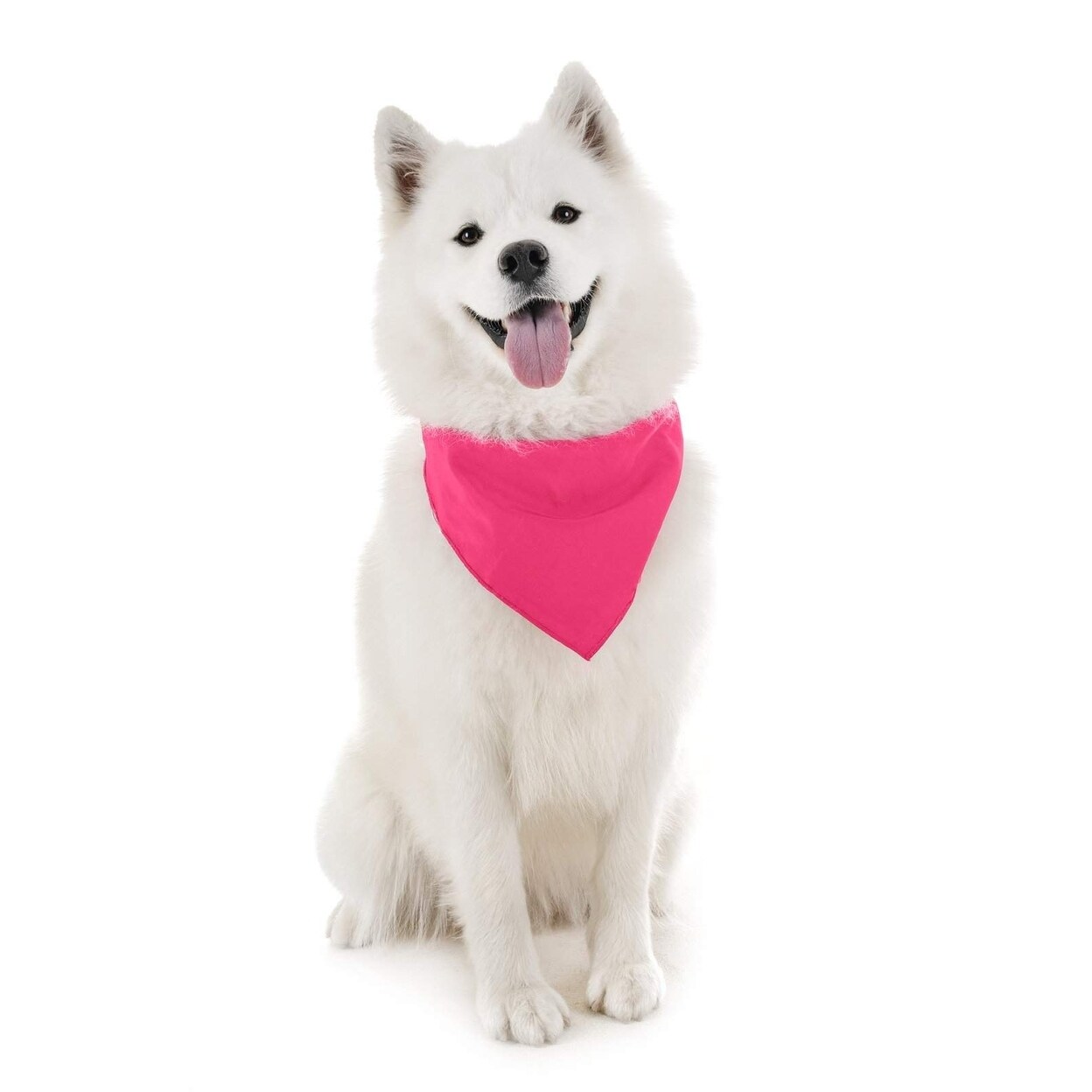 Mechaly   Dog Plain Bandanas - 2 Pack - Scarf Triangle Bibs for Small Medium and Large Puppies Dogs and Cats