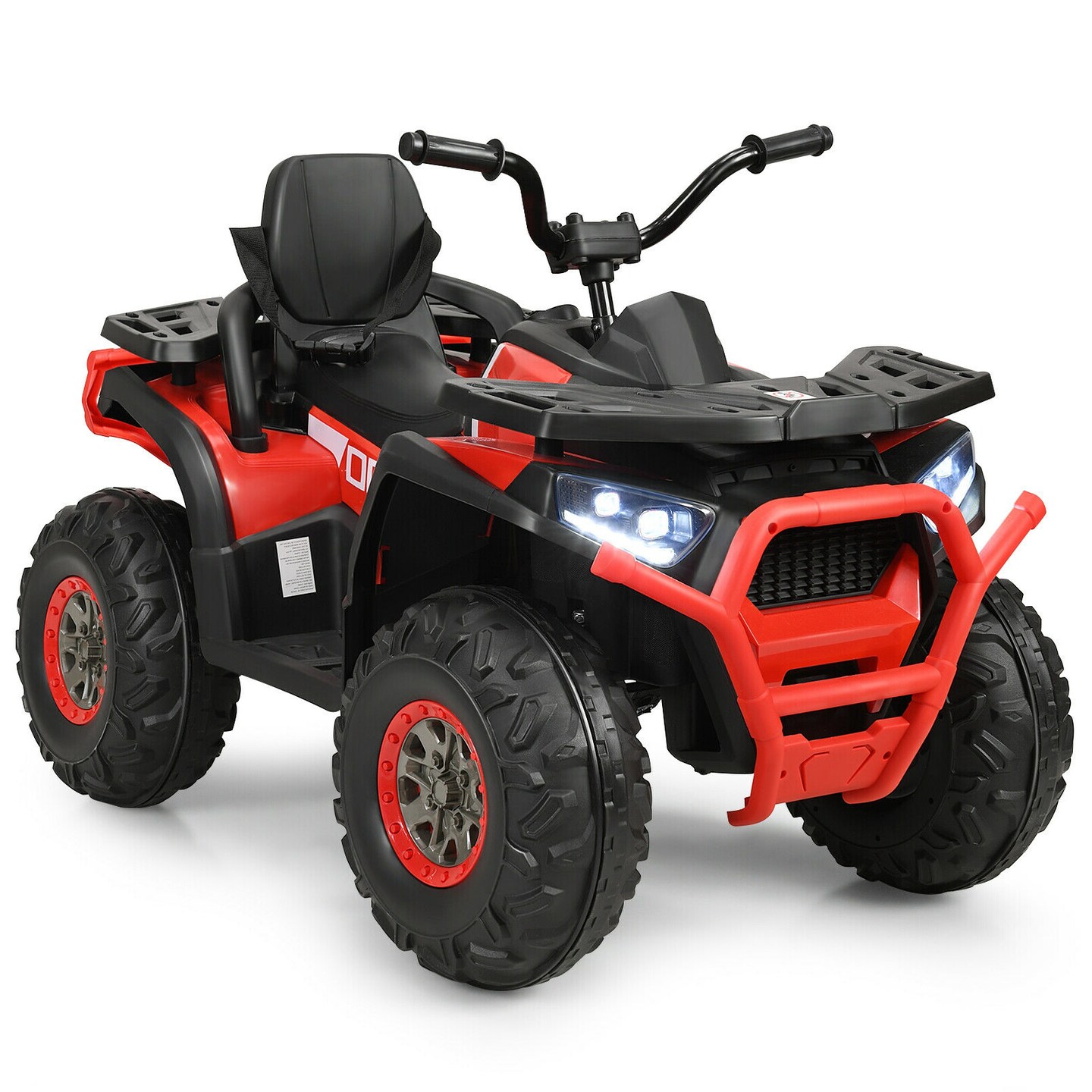 12 V Kids Electric Four Wheeler with 2 Powerful Drive Motors and Wear-Resistant Wheels