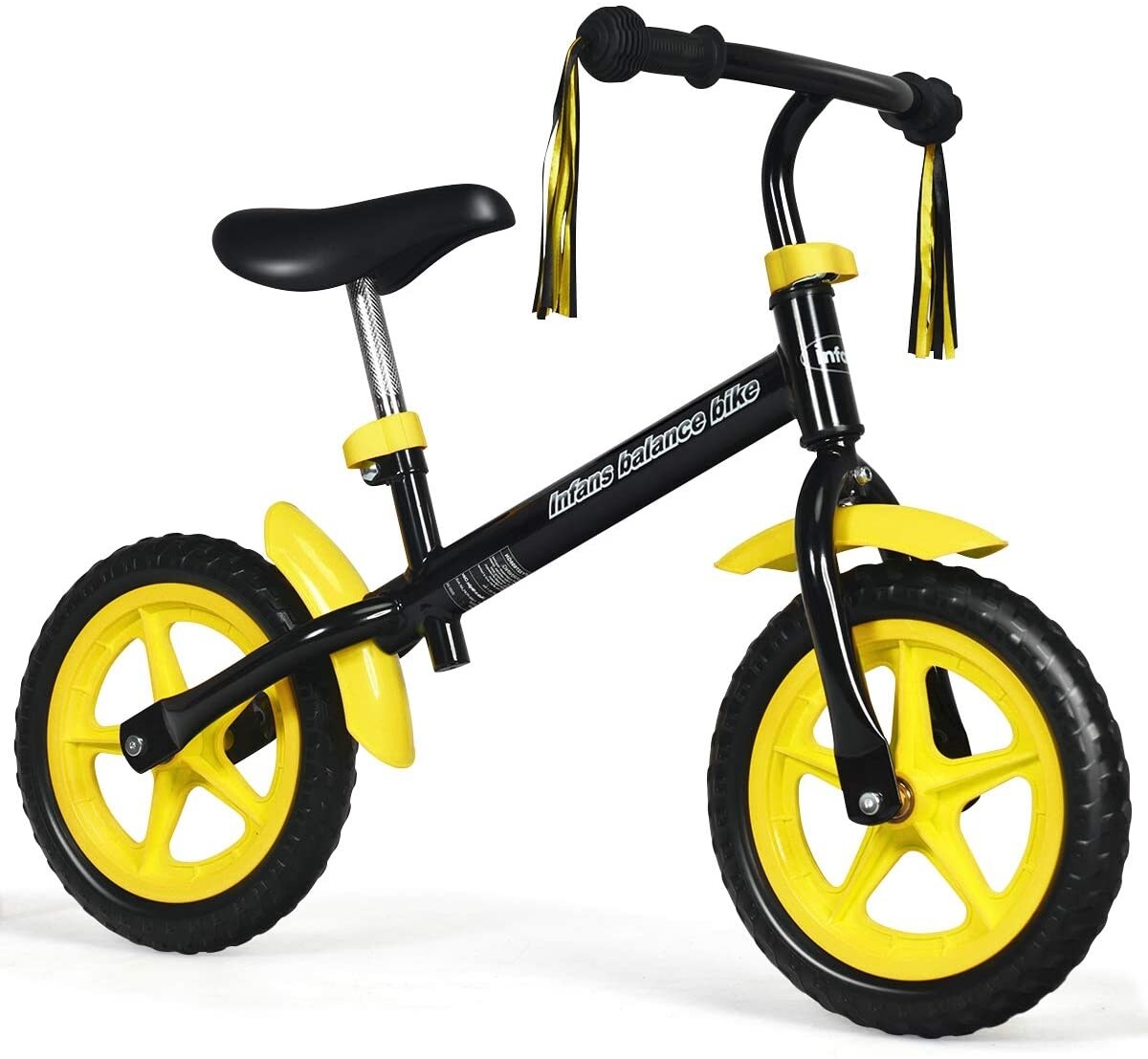 Kids Balance Bike Height discount Adjustable Yellow