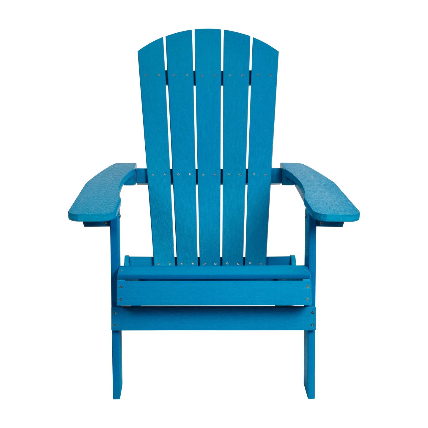 Merrick Lane Set of 2 Riviera Poly Resin Folding Adirondack Lounge Chair - All-Weather Indoor/Outdoor Patio Chair