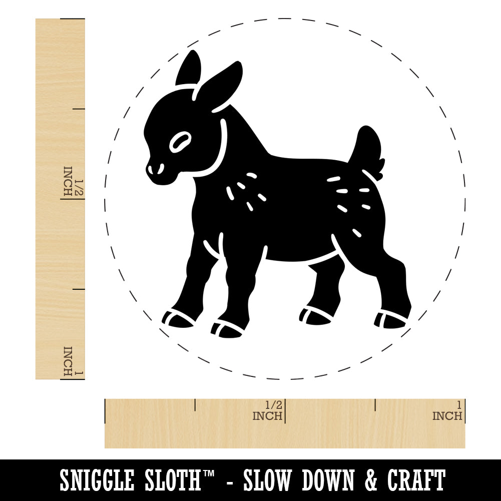 Goat Solid Self-Inking Rubber Stamp For Stamping Ink Stamper