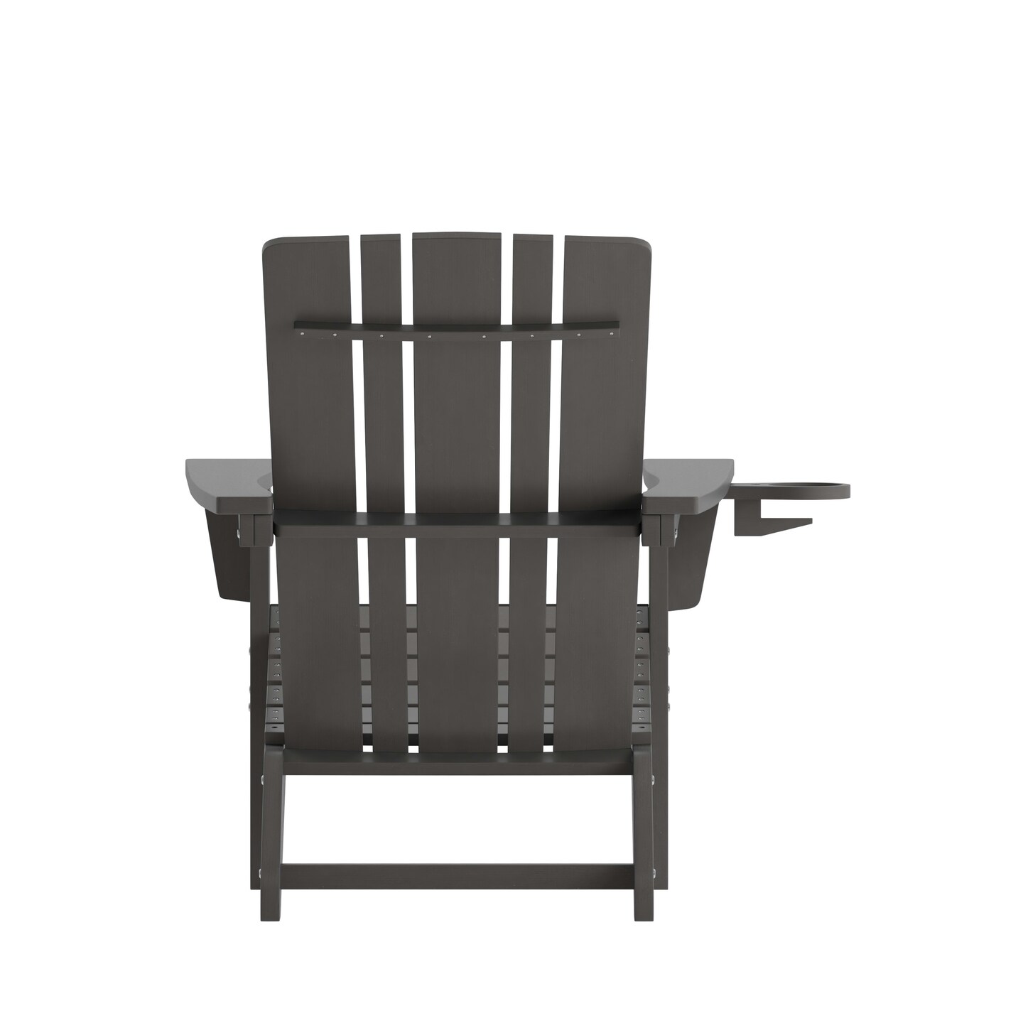 Merrick Lane Ridley Adirondack Chair with Cup Holder, Weather Resistant HDPE Adirondack Chair