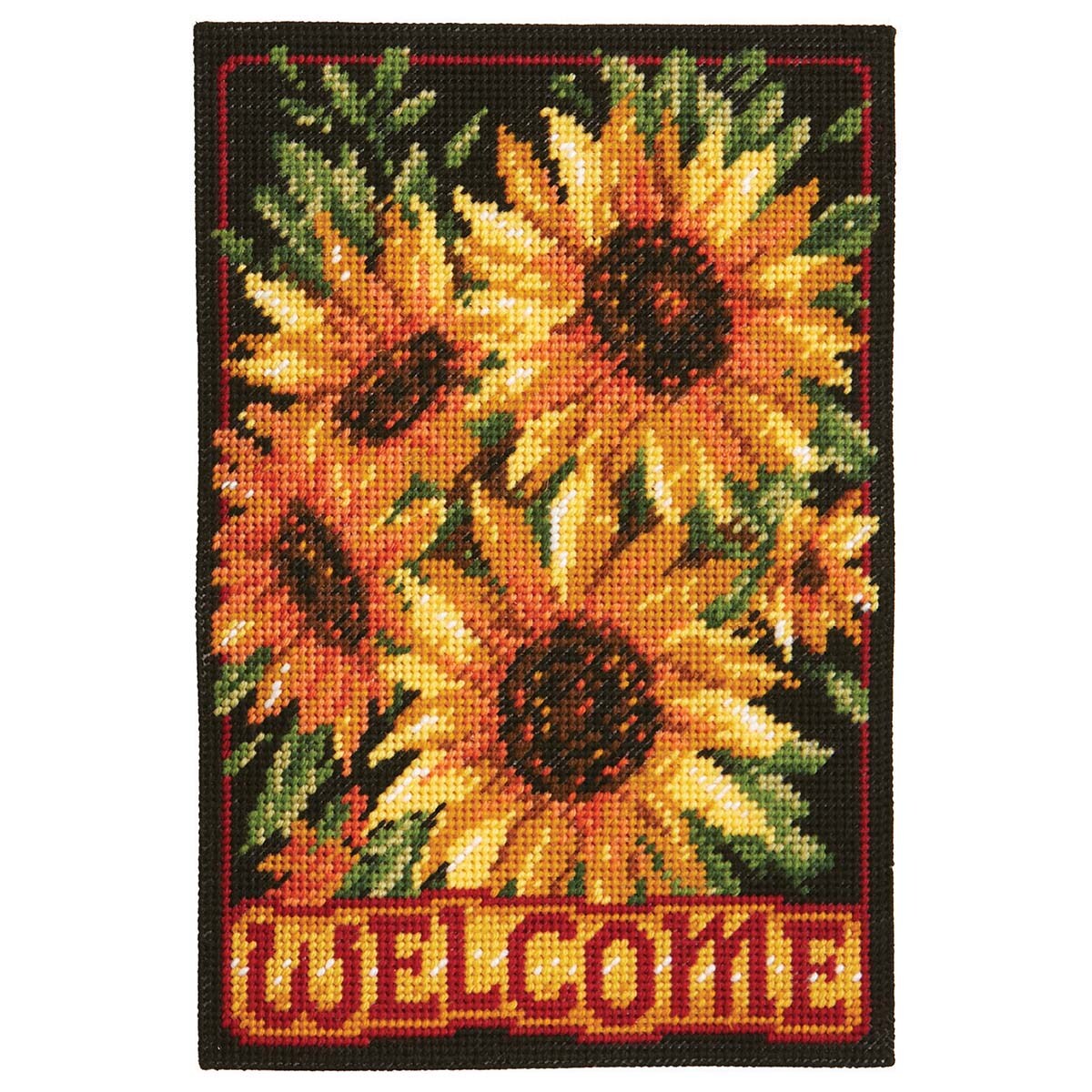 Herrschners Sunflowers Wall Hanging Plastic Canvas Kit Michaels