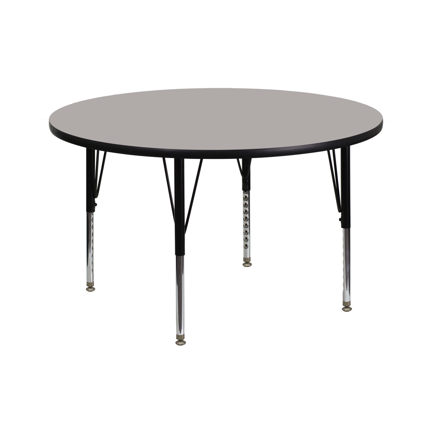 Emma and Oliver 42&#x22; Round HP Laminate Adjustable Preschool Activity Table