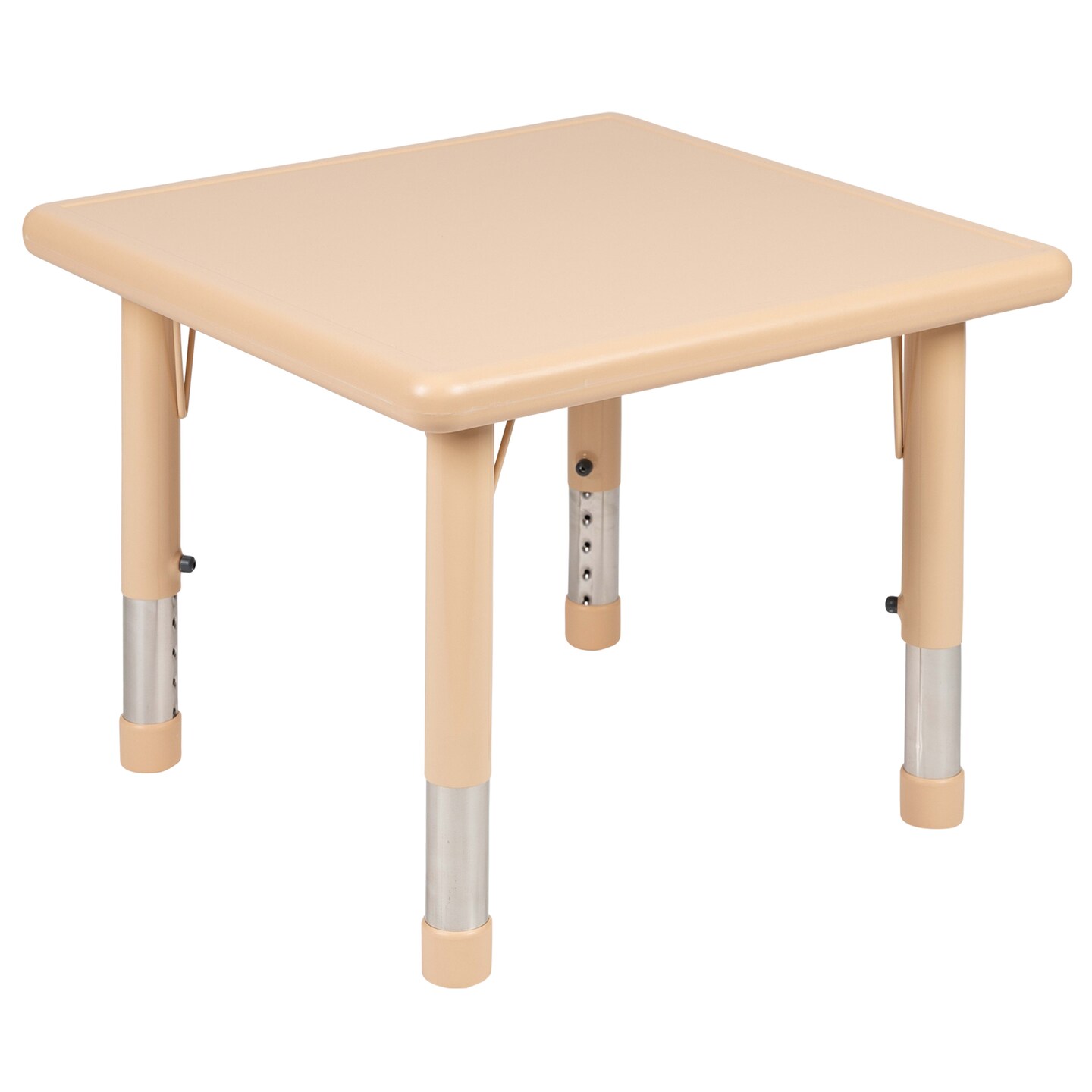 Emma and Oliver 24&#x22; Square Plastic Height Adjustable Activity Table