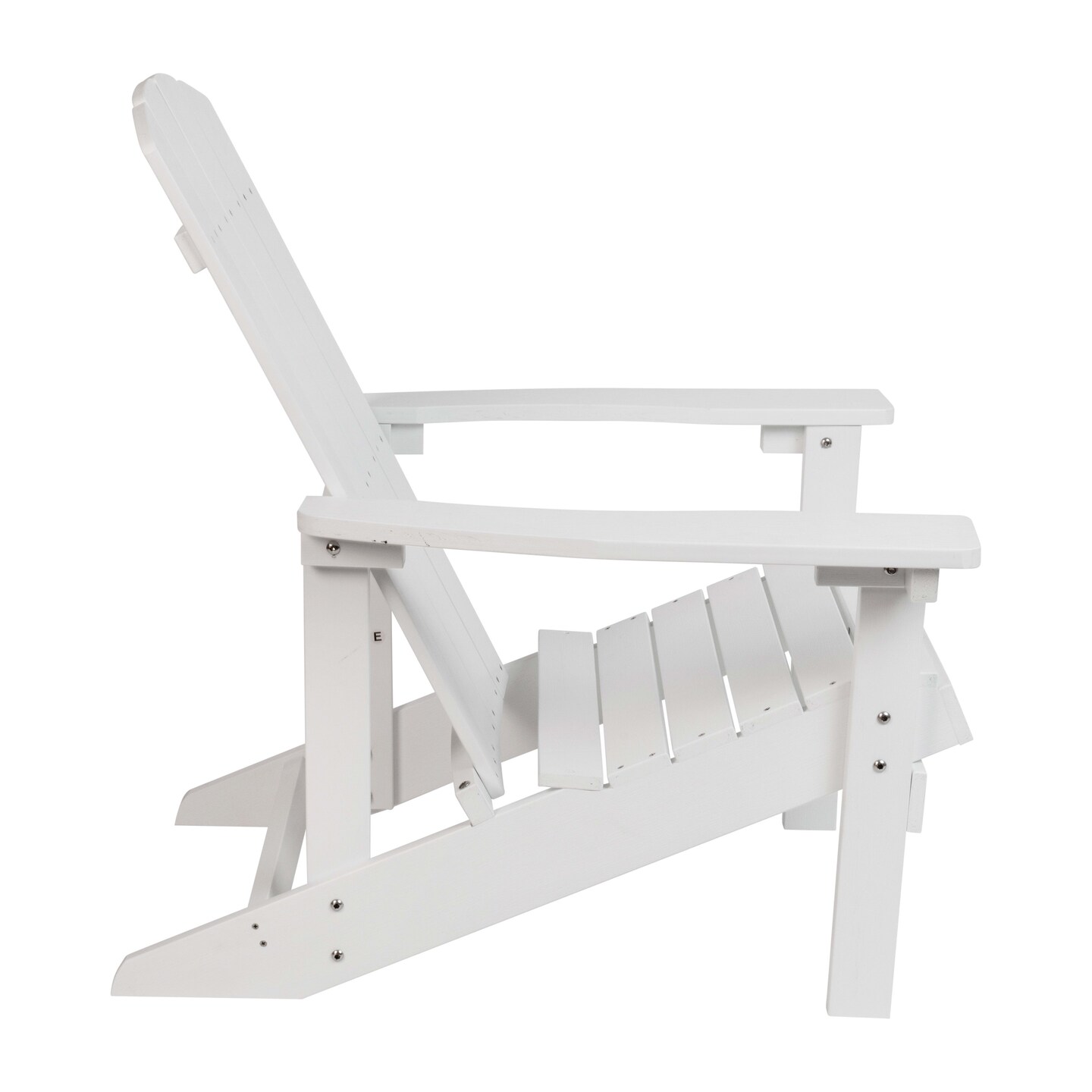 Merrick Lane Set of 4 Riviera All-Weather Poly Resin Wood Adirondack Chairs