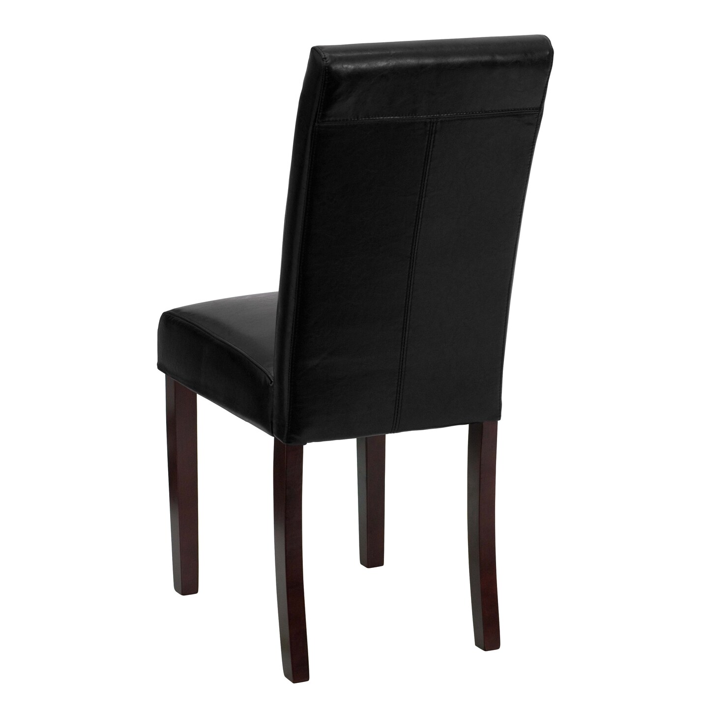 Emma and Oliver 2 Pack Contemporary Panel Back Parson&#x27;s Chair with High Density Foam Padding and Finished Hardwood Frame