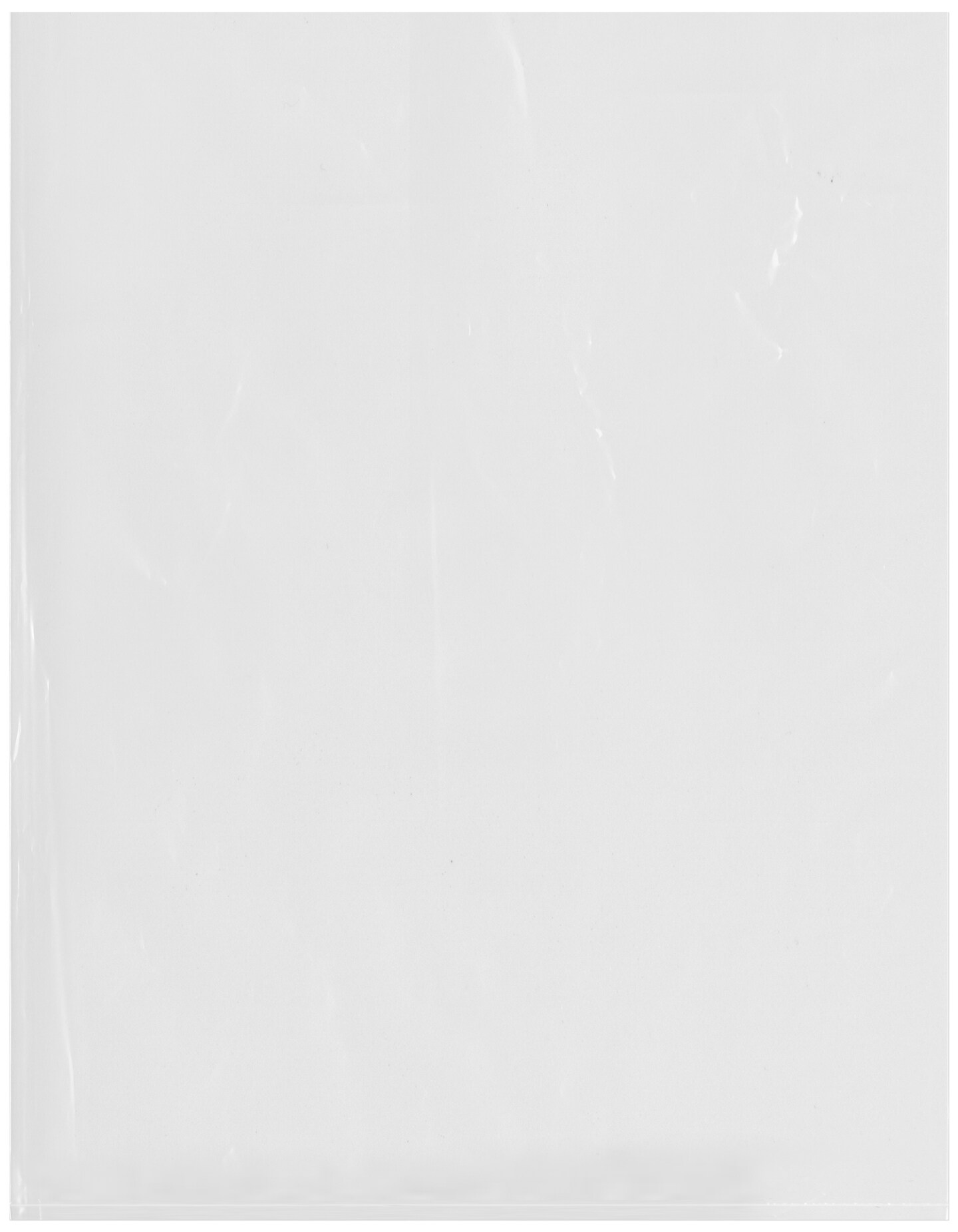 Plymor Flat Open Clear Plastic Poly Bags, 1.25 Mil, 14